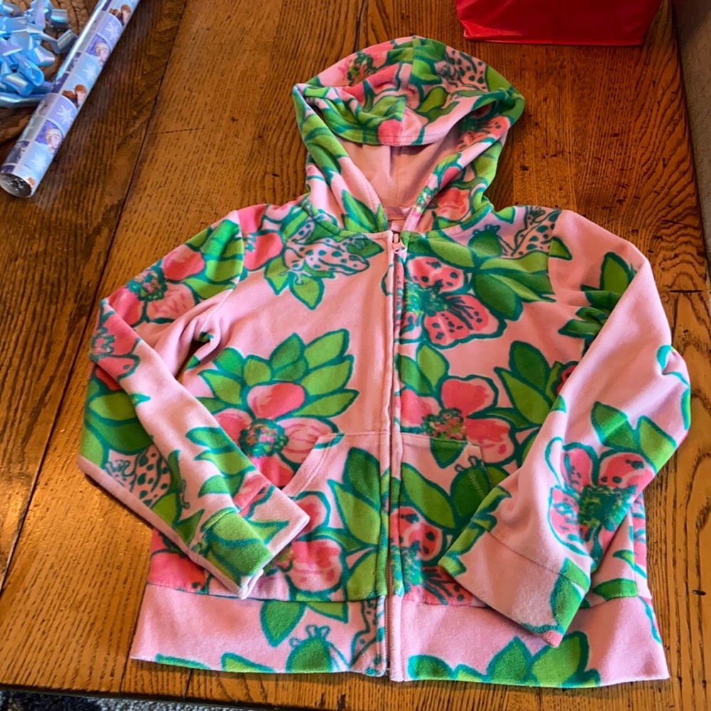 Lily Pulitzer zip up jacket girls size 7